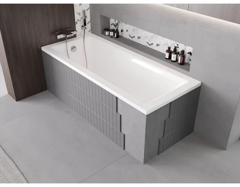 Mexen X-ST, polystyrénový plášť na obdĺžnikovú vaňu 120-150 x 70-90 cm, biela, 55020-00