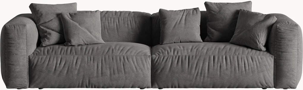 Modulárna zamatová pohovka Martina (4-miestna), Š 320 cm