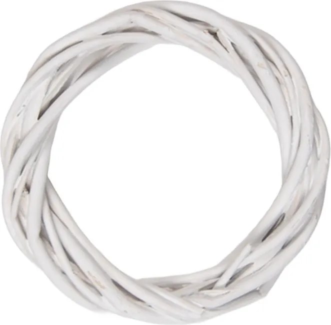 Biely antik ratanový veniec Wreath Rattan XXS - Ø 10*2 cm