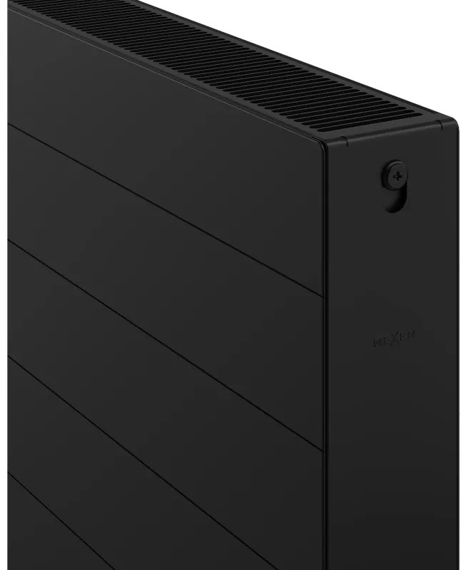 Mexen, Panelový radiátor Mexen Line CL22 600 x 1800 mm, bočné pripojenie, 2848 W, čierny - W422L-060-180-70