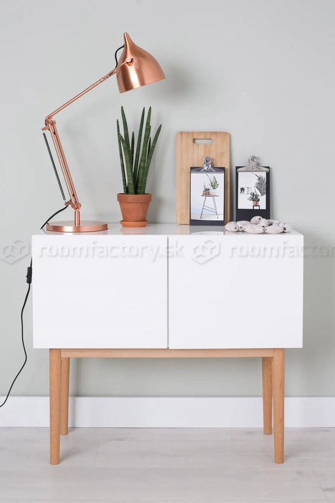 Zuiver High On Wood 2DO biela komoda