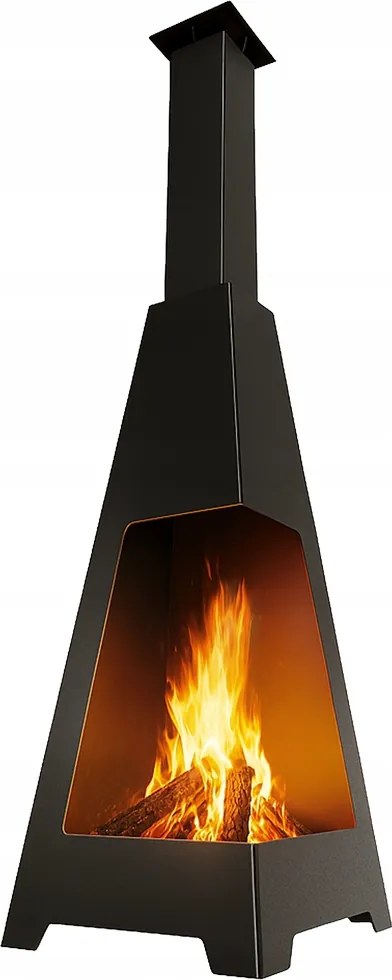 Záhradné ohnisko Terasový ohrievač Kratki Pylos na drevo, oceľové