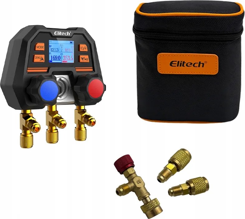 Elektronický manometer klimatizácie a chladenia Elitech MS-100plus