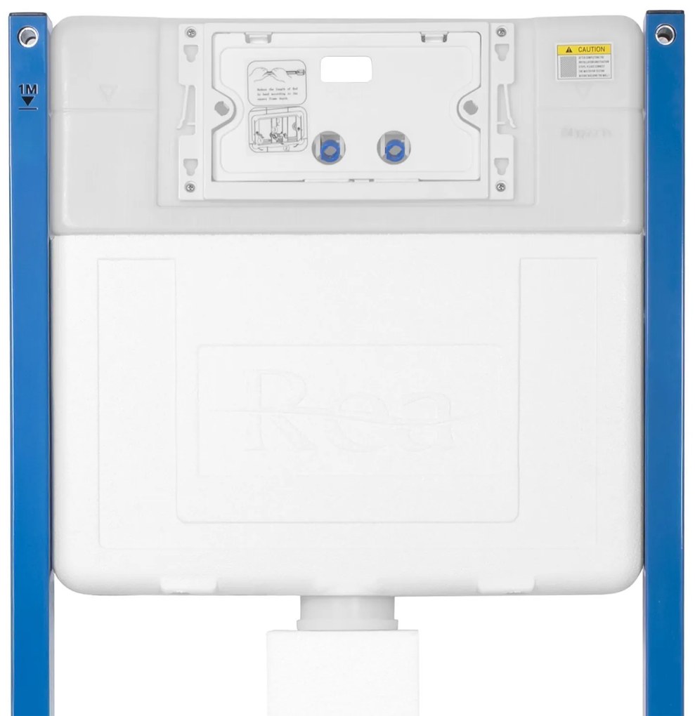 Rea Rea, podomietkový WC systém K011A-Q + tlačidlá HD, zlatá matná, KPL-E9560