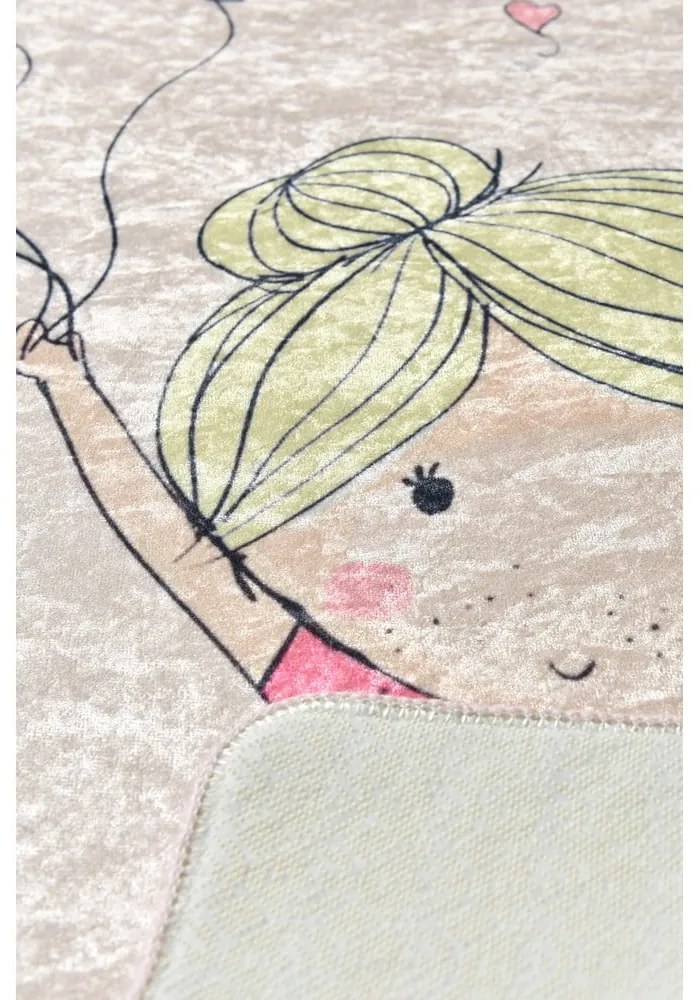 Detský protišmykový koberec Chilam Little Girl, 140 x 190 cm