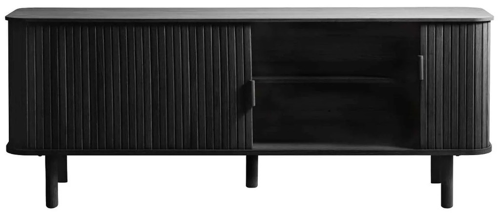 Dizajnový TV stolík Parveen 160 cm čierny dub