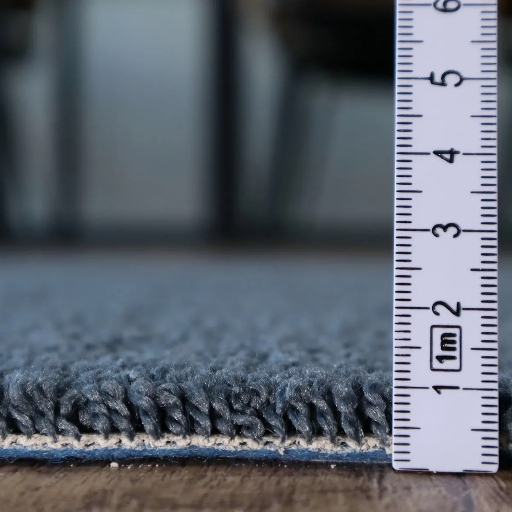 ITC, Metrážny koberec Feliz 079, na mieru, šíře 4m, modrá, filc, detská izba