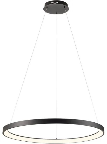 Redo 01-2677- LED Stmievateľný luster na lanku ICONIC LED/60W/230V pr. 78 cm čierna