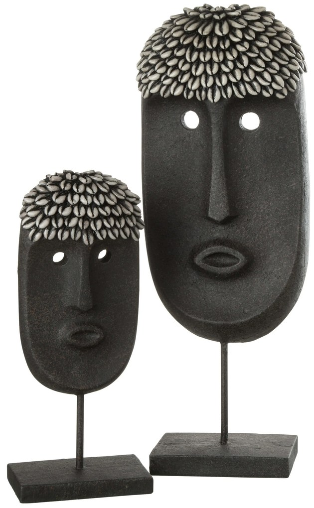 JOLIPA Čierna africká šamanská maska Variant: Väčšia