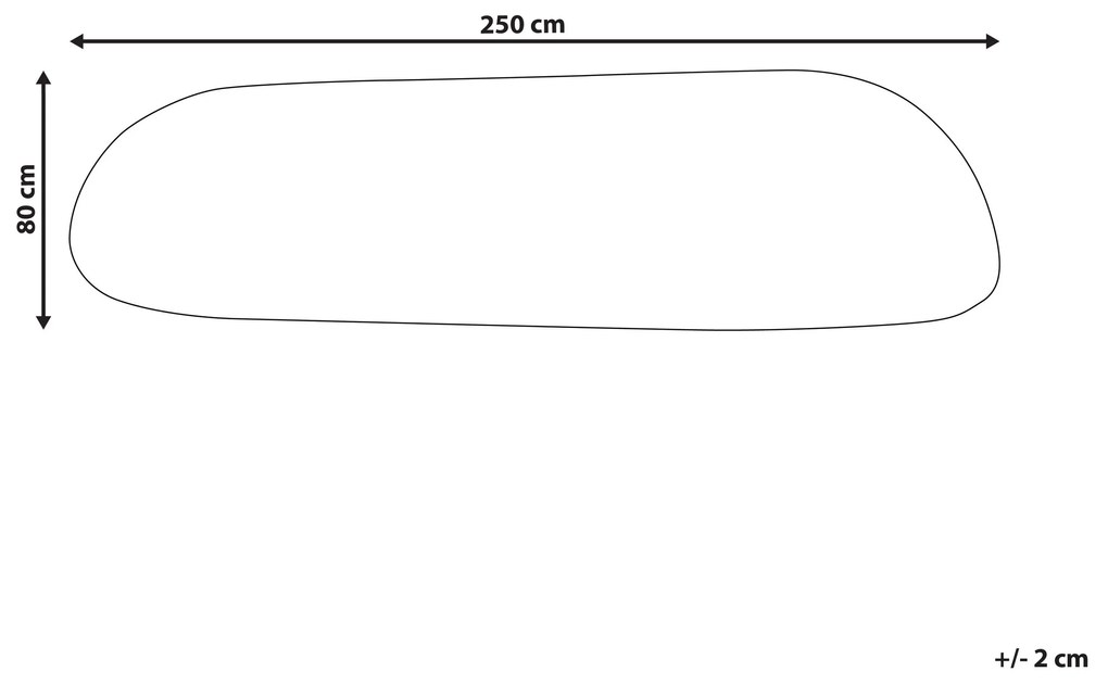 Viskózový koberec 80 x 250 cm tmavozelený BERANI Beliani