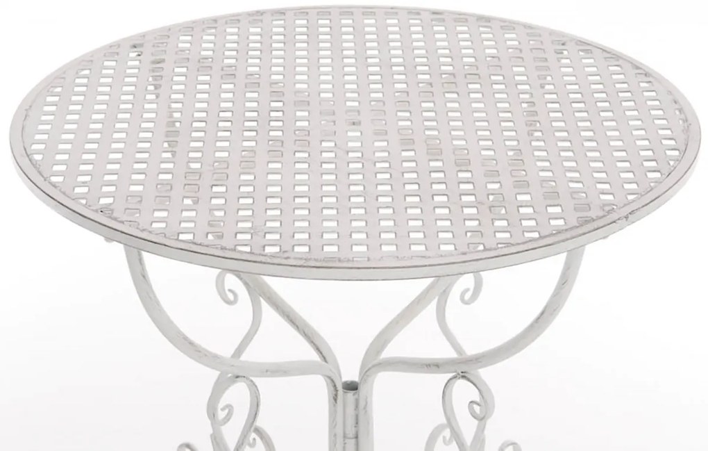 Kovový stôl GS13436802 - Biela antik