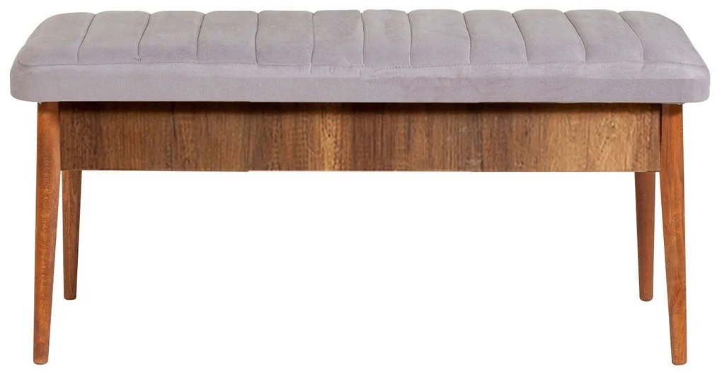 Lavice VINA I s úložným prostorem 110 cm ořech/šedá