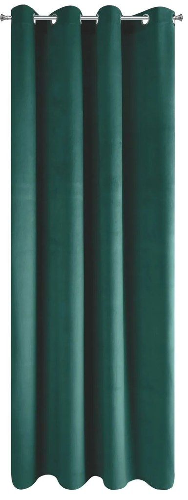 ZATEMŇOVACÍ ZÁVES NA KRÚŽKOCH PIERRE 140X250 CM TMAVÁ ZELENÁ