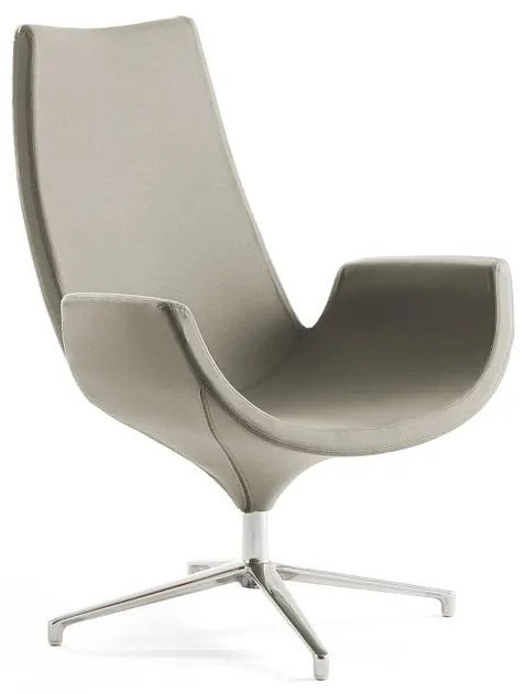 Kreslo ENJOY, vysoké operadlo, béžová