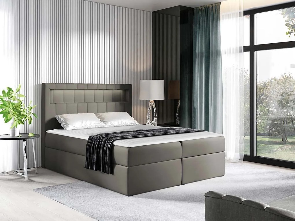 Kontinentálna posteľ Artemis, Rozmer postele: 200x200, Dostupné poťahy: Magic Velvet 2239