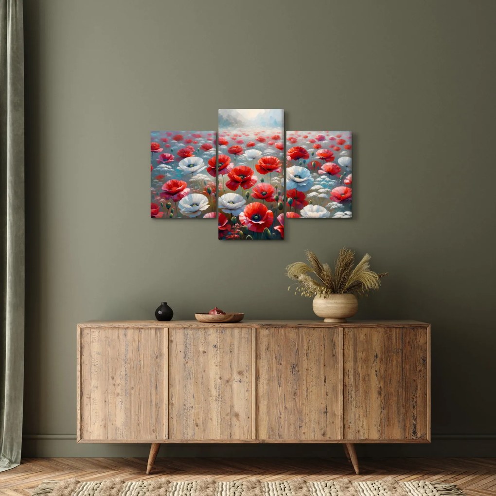 Obraz - Pole vlčích makov (90x60 cm)