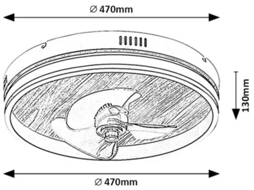 Rabalux 71016 - LED Stmievateľné stropné svietidlo FAUSTINE LED/30W/230V + DO
