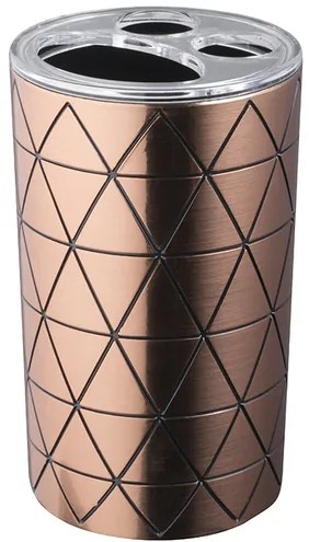 BISK Erga Star, pohár na zubné kefky na postavenie, medená, ERG-07127