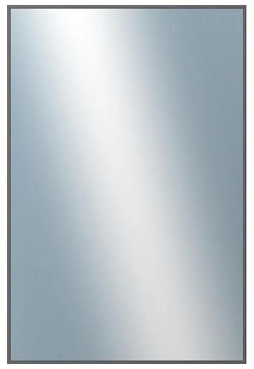DANTIK - Zrkadlo v rámu, rozmer s rámom 80x160 cm z lišty Hliník grafit drásaná (7269224)