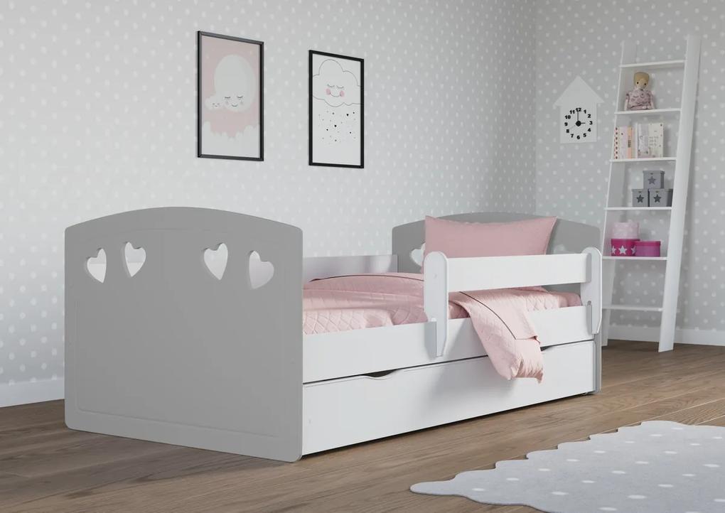 Detská posteľ Julie - sivá 180x80 cm