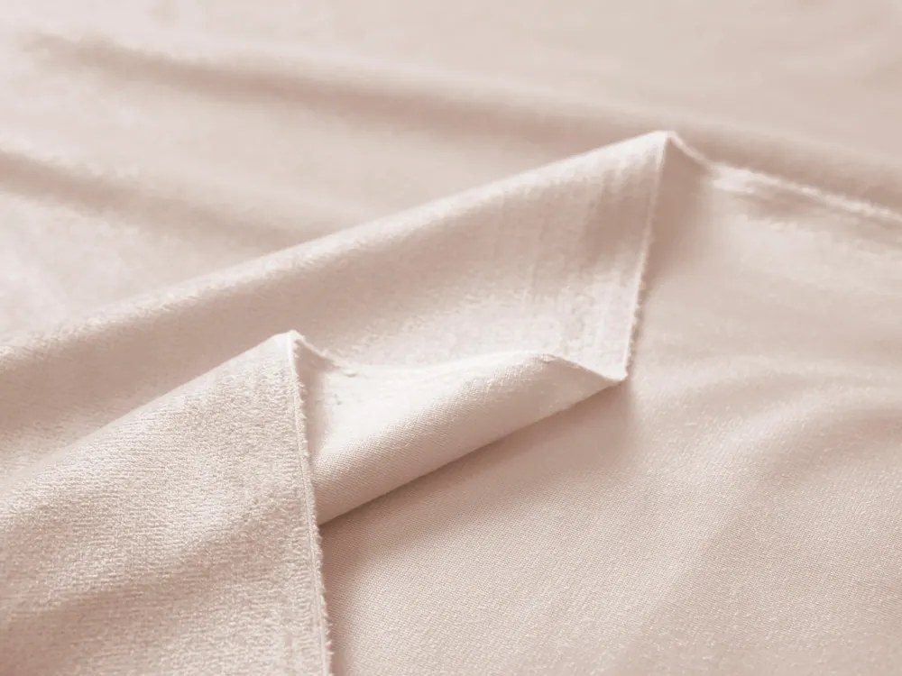 Biante Zamatový záves Velvet Prémium SVP-020 Béžový - šírka 135 cm 135x220 cm