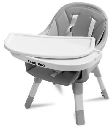 CARETERO Jedálenská stolička CARETERO 3v1 Velmo grey