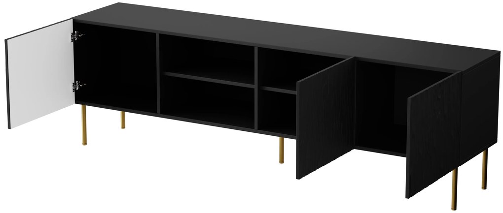 Cama Čierny stolík pod televízor Jungle