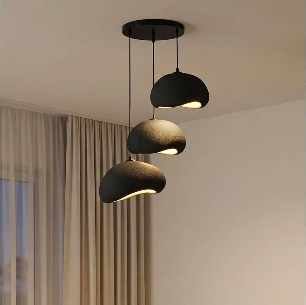 BRILAGI - Závesný luster na lanku WABI SABI 3xE27/40W/230V priemer 60 cm čierna