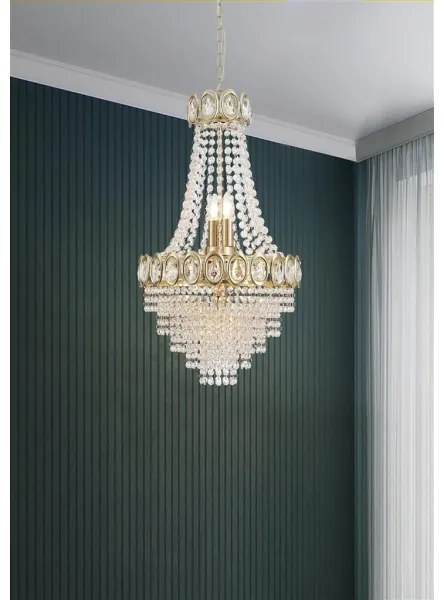 Searchlight 1611-6SB - Luster na reťazi LOUIS PHILLIPE 6xE14/60W/230V