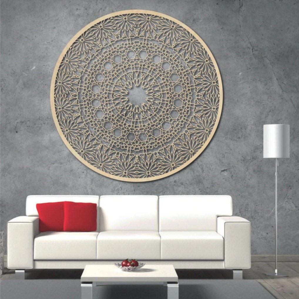 SENTOP | Luxusná drevená mandala na stenu | dekorácia pre moderný interiér | SENTOP PR0342