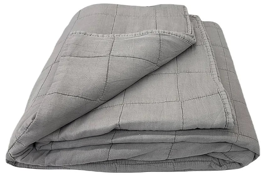 Prikrývka na posteľ Juni 220x250 tmavosivá Merkury Home