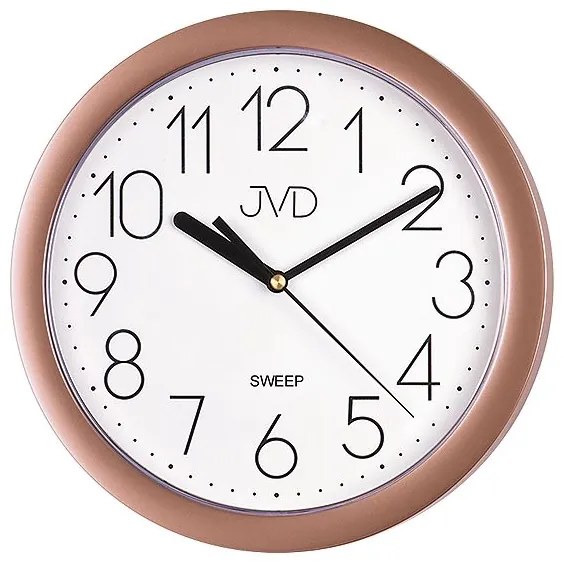Nástenné hodiny JVD Sweep HP612.24 (25 cm) – ružové zlato