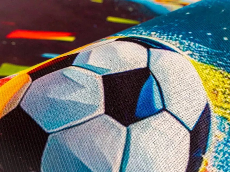 Koberec s futbalovým motívom – viacfarebný, polyester | 100x150 Rozmer: 140x200 cm