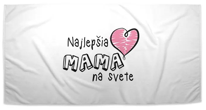 Sablio Uterák Najlepšia mama na svete - 50x100 cm