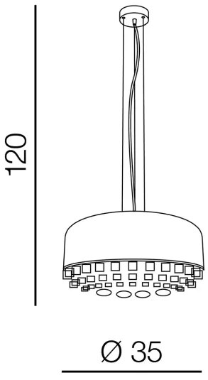 Dizajnový luster Tarant 35