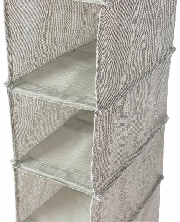 Závesný organizér na oblečenie 30 x 18 x 94 cm, sivá