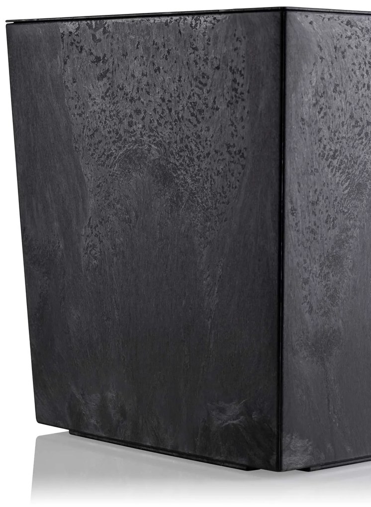 PLASTOVÝ KVETINÁČ BLOOM 36X56 CM IMITÁCIA BETÓNU ČIERNA