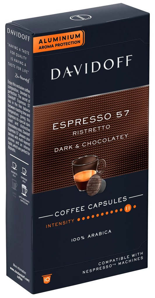 DAVIDOFF CAFÉ Espresso 57 Ristretto - 10 kapsúl