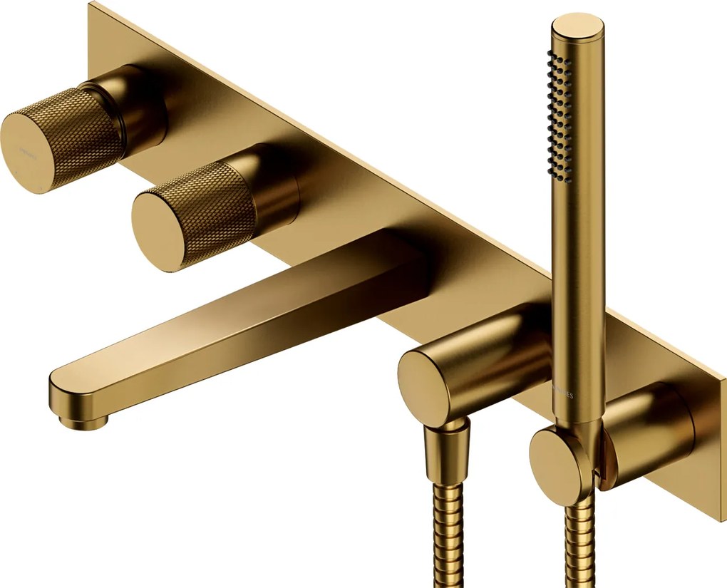 Nástenná Vaňová Batéria Pod Omietku, Zlatá Brúsená