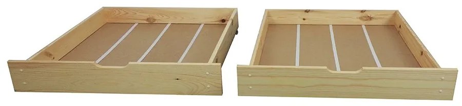 MG Detská posteľ domček Martin s úložným priestorom 90x200