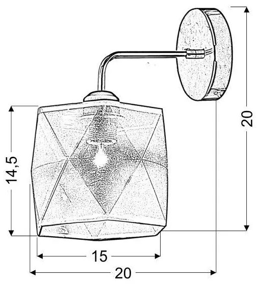 Nástenné svietidlo NOSJA 1xE27/40W/230V