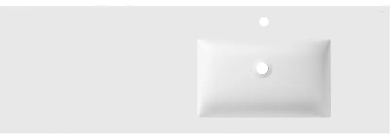 Mexen Otis, umývadlo na zapustenie 141 x 46,5 cm, pravé, biela matná, 25181401P