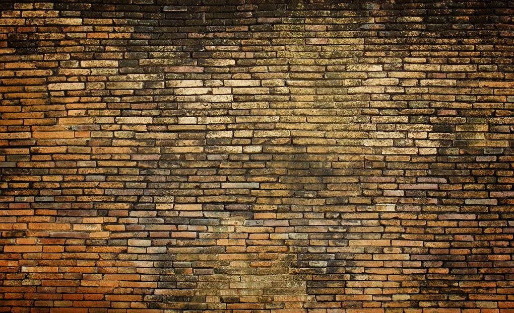 Fototapeta - Stará tehlová stena (254x184 cm)