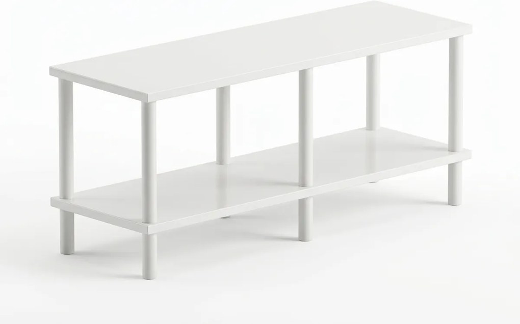 TV stolík SOLE 90 cm, biela