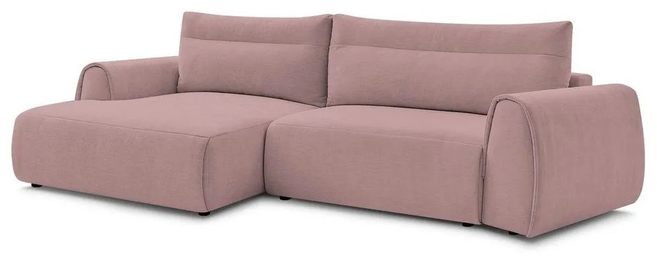 Svetloružová rohová pohovka Aden – Bobochic Paris