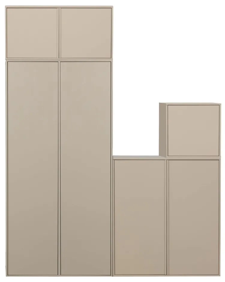 Krémová modulárna skriňa z borovicového dreva 50x200 cm Daily – vtwonen