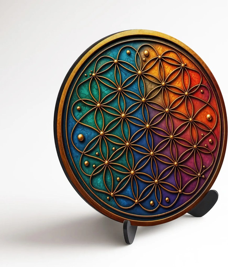 DUBLEZ | Farebný obraz - Kvet života