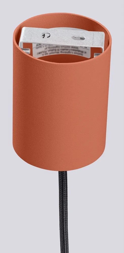 Oranžové závesné svietidlo so skleneným tienidlom ø 12 cm Orbital – Sollux