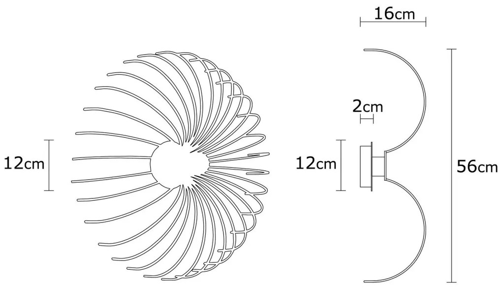 Nástenné svietidlo Aspendos I biele