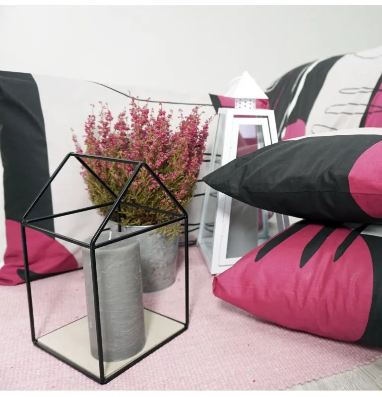 Obliečky Split bordové EMI, Štandardný set jednolôžko obsahuje 1x 140x200 + 1x 70x90